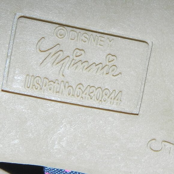 Disney Minnie Mouse Bow Fabric Blue /Pink Polka Dot Print Sandals🆕📦🏃🏻💨⚡🚚 - Picture 14 of 16